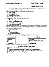 Đề kiểm tra định kì cuối học kì II môn Khoa học Lớp 4 - Năm học 2021-2022